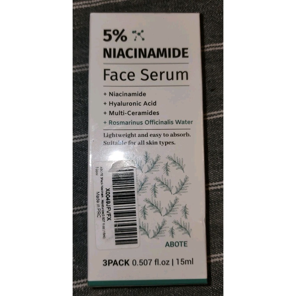 5% Niacinamide + Hyaluronic Acid Multi Ceramides New In Box 3 Pack 15 ML .507 Oz